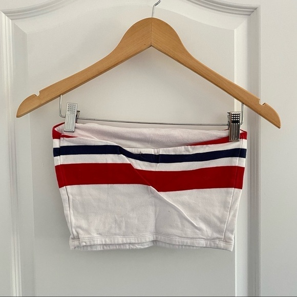 ❄️ Garage Striped Tube Top​​​​​ - Picture 3 of 4